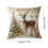 Housse de coussin de Noël dorée en lin 45 x 45 cm 4
