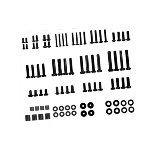 Kit de parafusos para montagem de TV, preto 2