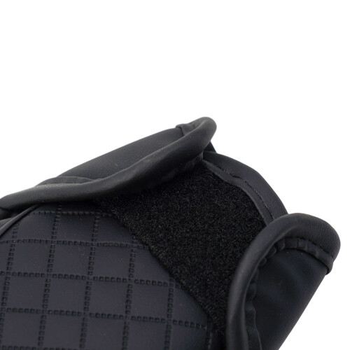 Car Gear Shift Cover PU Leather Black 1