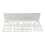 Metal Wall-Mounted Medal Display Rack with Shelf White 8