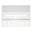Metal Wall-Mounted Medal Display Rack with Shelf White 4