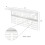 Metal Wall-Mounted Medal Display Rack with Shelf White 5
