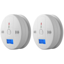 2 Pack Alarm And Monoxide Detector Operated 100% Smoke