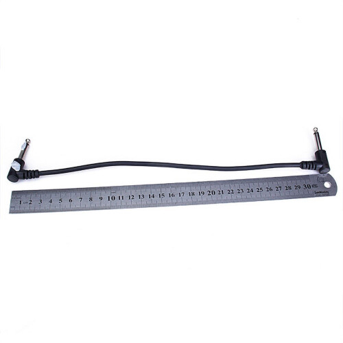 Cavo patch per chitarra da 1/4" a 1/4" - 30 cm - Confezione da 6 2