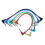 Cavo patch per chitarra da 1/4" a 1/4" - 30 cm - Confezione da 6 7