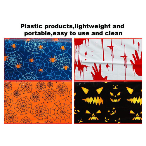 Limei PE disposable tablecloth Halloween spider theme 2
