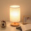 Wood Bedside Lamp Warm White 1 Pack 3