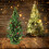 Artificial Mini Wood Christmas Tree 11.8 in Green 4