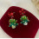 Crystal Christmas Tree Earrings with Red Bow Stainless 3