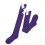 Women's Knee-High Socks Purple One Size 4