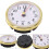 Quartz Clock Movement Insert 65mm Gold Silvery Arabic 3