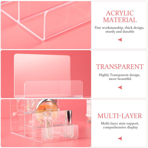 Trapezoid Display Stand 3-Tier Perfume Organizer 2