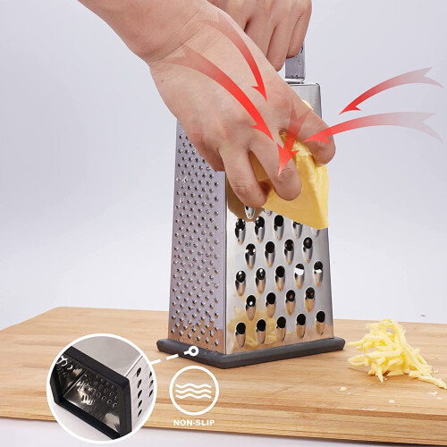 Râpe de cuisine en acier inoxydable à 4 faces 2