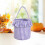Checkered Handheld Basket with Sturdy Handle and Skirt 6
