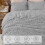 Fluffy Twin Comforter Set Light Grey Fleece 2-Pc 5