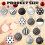 Polka Dot Ornaments Black White 24 Pcs 2