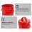 Metal Desktop Trash Can Vintage Red Barrel 1 Count 5