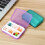 Pilulier hebdomadaire portable à 6 compartiments violet 4