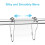 LNKOO shower curtain hooks rust-proof polished nickel 12 pcs 5
