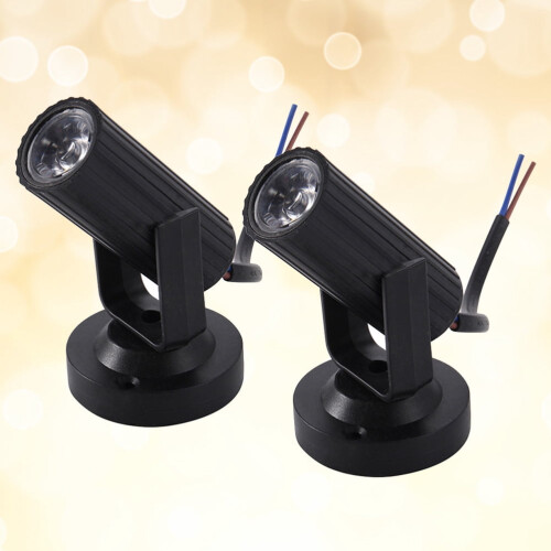 LED stage spotlight beam light 1W black 2 pcs 2