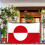 Greenland flag polyester 3x5 feet with brass grommets 4