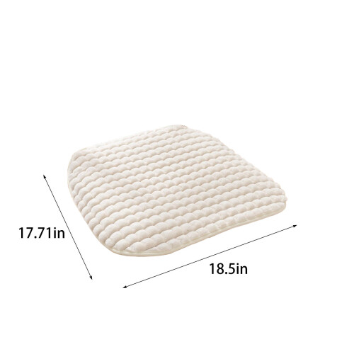 Wit zitkussen van traagschuim, 16 inch vierkant 2