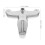 Shower Valve Silver Metal Mixing Valve 1-Handle 2