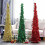 Christmas pencil tree blue 150 cm foldable with stable base 3