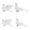 Simulation Dove Decor White Foam Christmas Tree Ornament 4 7
