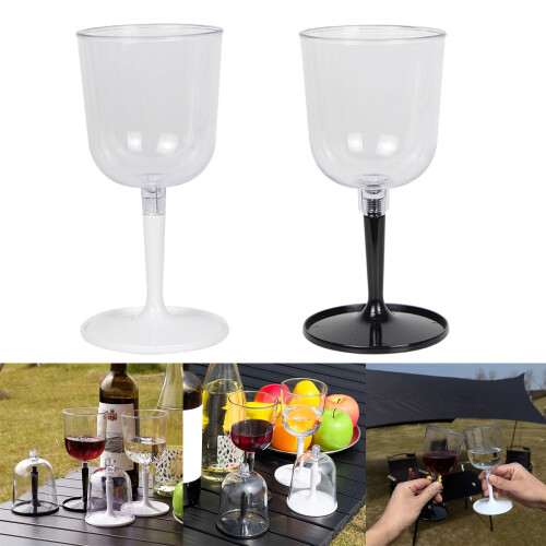 Bärbara vinglas, splittersäkra, genomskinliga, 2-pack 1