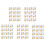 60 Pack  Padlock Small Padlock Solid Brass Locks with 3 Key for Luggage Lock,Backpack,Gym Locker Lock,Suitcase Lock 1