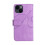 iPhone 14 Wallet Case Purple PU Leather with 9-Card Holder 3