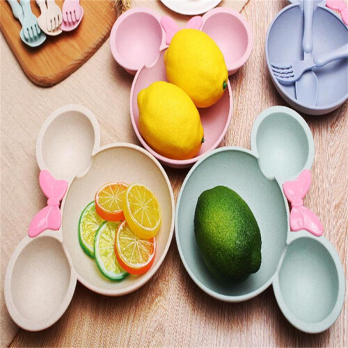Wheat Straw Children's Tableware Set 3 Pieces 2