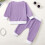 Baby sweater set with bow print 4