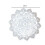 White Crochet Doilies Round Lace Placemats 6 pcs 2