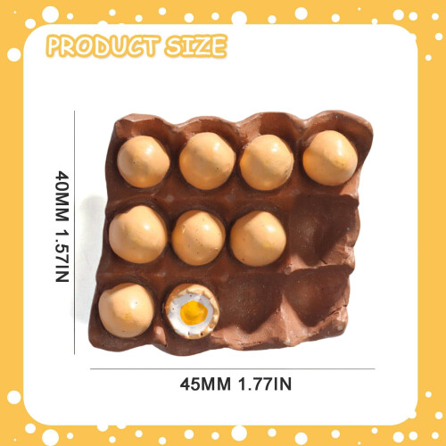 Resin 3D Fried Egg Refrigerator Magnet 1 PC 2