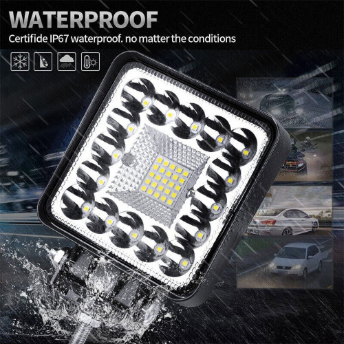 LED Work Light Bar 4 Inch Spot Flood 82W 1