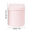Home Office Waste Bin Small Trash Can Mini Desktop Garbage Basket Roll with Lid 5