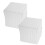 White Paper Lamp Shade Foldable 23x20x20cm 2 pcs 3