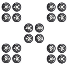 20 Pack Inline Skate Wheels Indoor/Outdoor Replacement Wheel with Bearings 70mm,Black