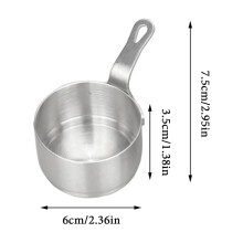 Stainless steel saucepan small 1.5L milk warmer