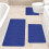 Bathroom Rug Set 3-Piece Non-Slip Thick Absorbent Mats 4