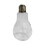 Hand Blown Glass Hummingbird Feeder Light Bulb Shape with 2 7