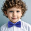 Bow Tie Solid Blue Adjustable for Kids Boys Free Size 6