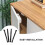 Iron Bottom Mount Drawer Slides Black 2 Pairs 6