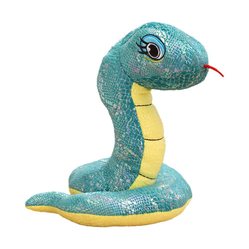 Serpent en peluche orné de sequins, cadeau décoratif 1