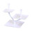 Soporte para postres de 3 niveles, plástico blanco, 31x25x25 cm. 2