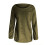 Women's fuzzy jumper sweater solid color long sleeve round 3