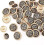 Metal Blazer Knapper Krone Badge Legering 80 Stk 5