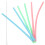 Silicone Drinking Straws Set with Cleaning Brush 6pcs 5